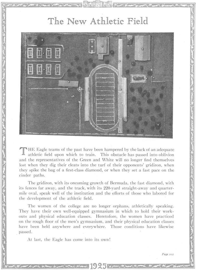New Athletic field 1925