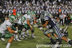 UNT Offense lines up against K-State