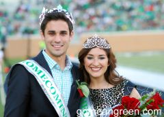 UNT Homecoming King and Queen