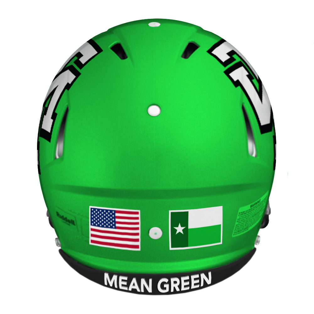 2015 North Texas helmet back