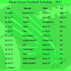 MG Schedule-2011