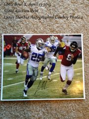 Lance Dunbar Autographed Dallas Cowboy Photo 2