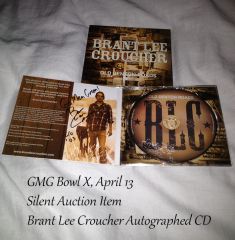 Brant Croucher Autographed CD