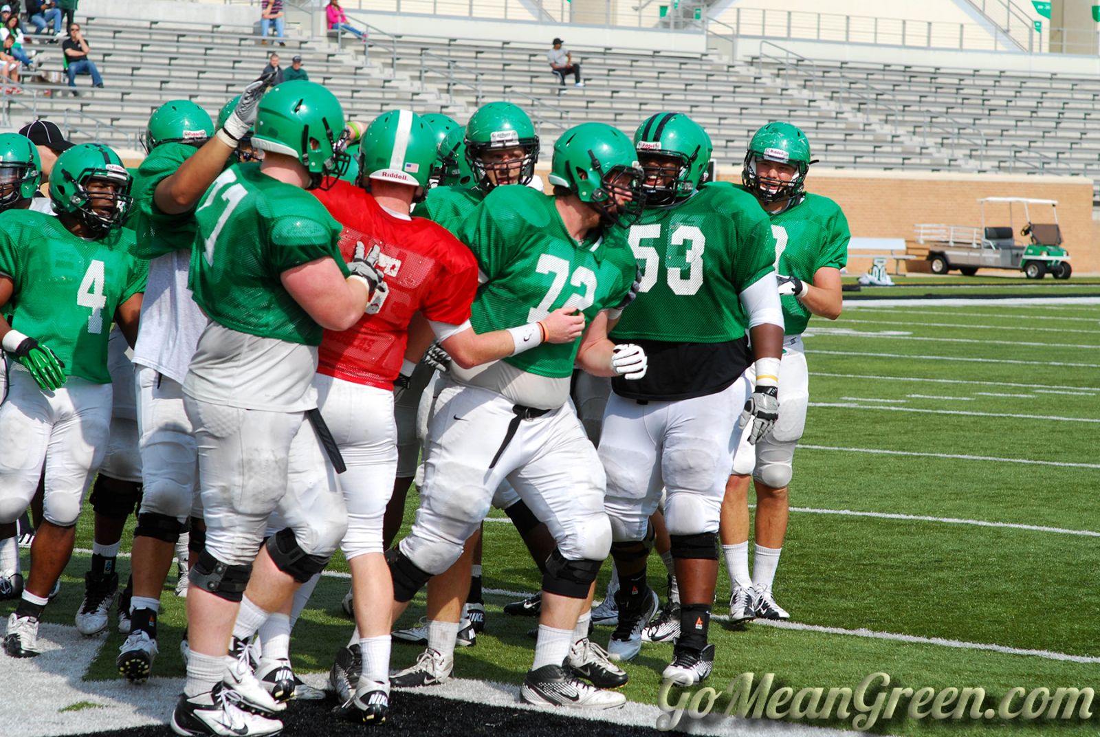 McNulty And Team Celebrate A Touchdown
