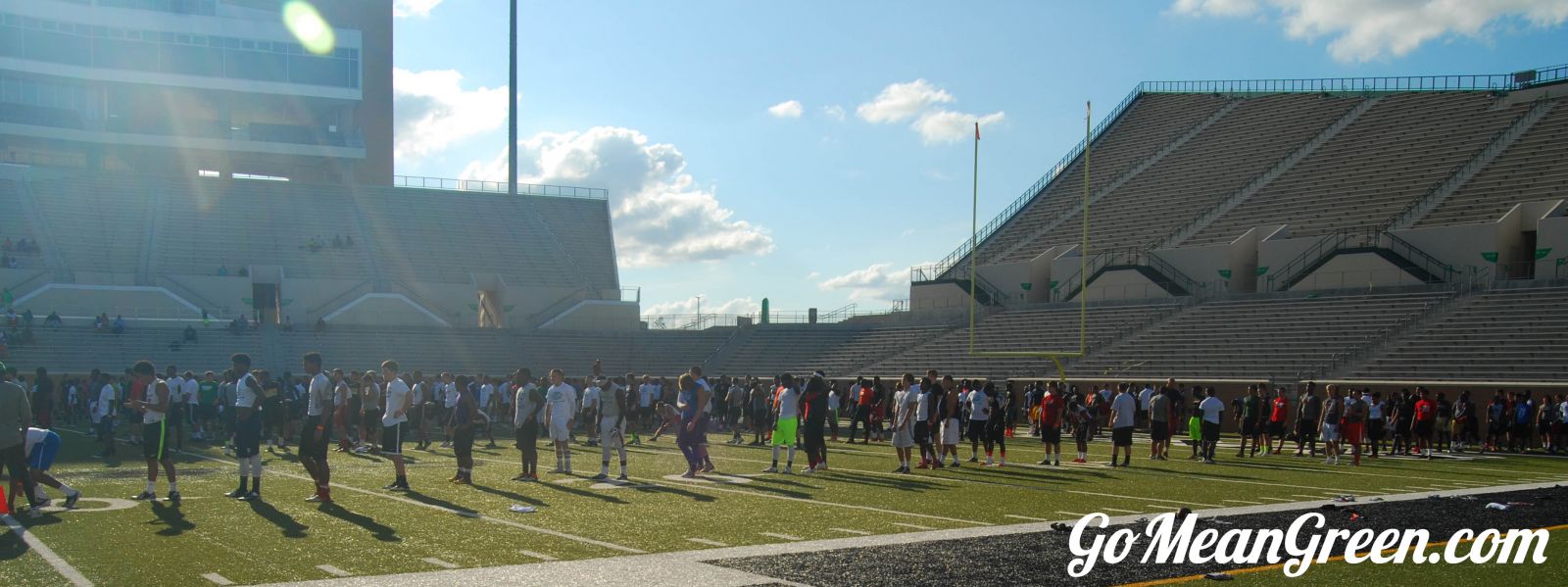 Recruits seemed to line up the length Of the stadium