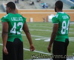 UNT's Anthony Wallace and Quenton Brown