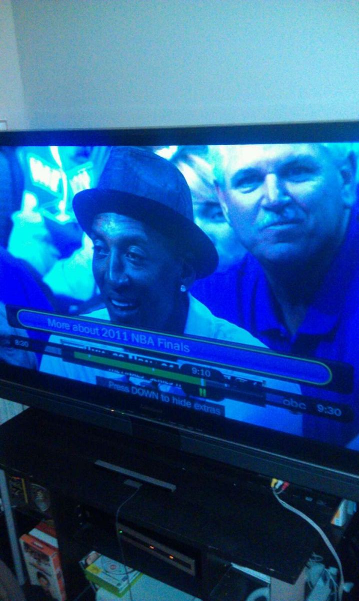 RV Sitting Behind Scottie Pippen at the Mavs Finals Game Against the Heat