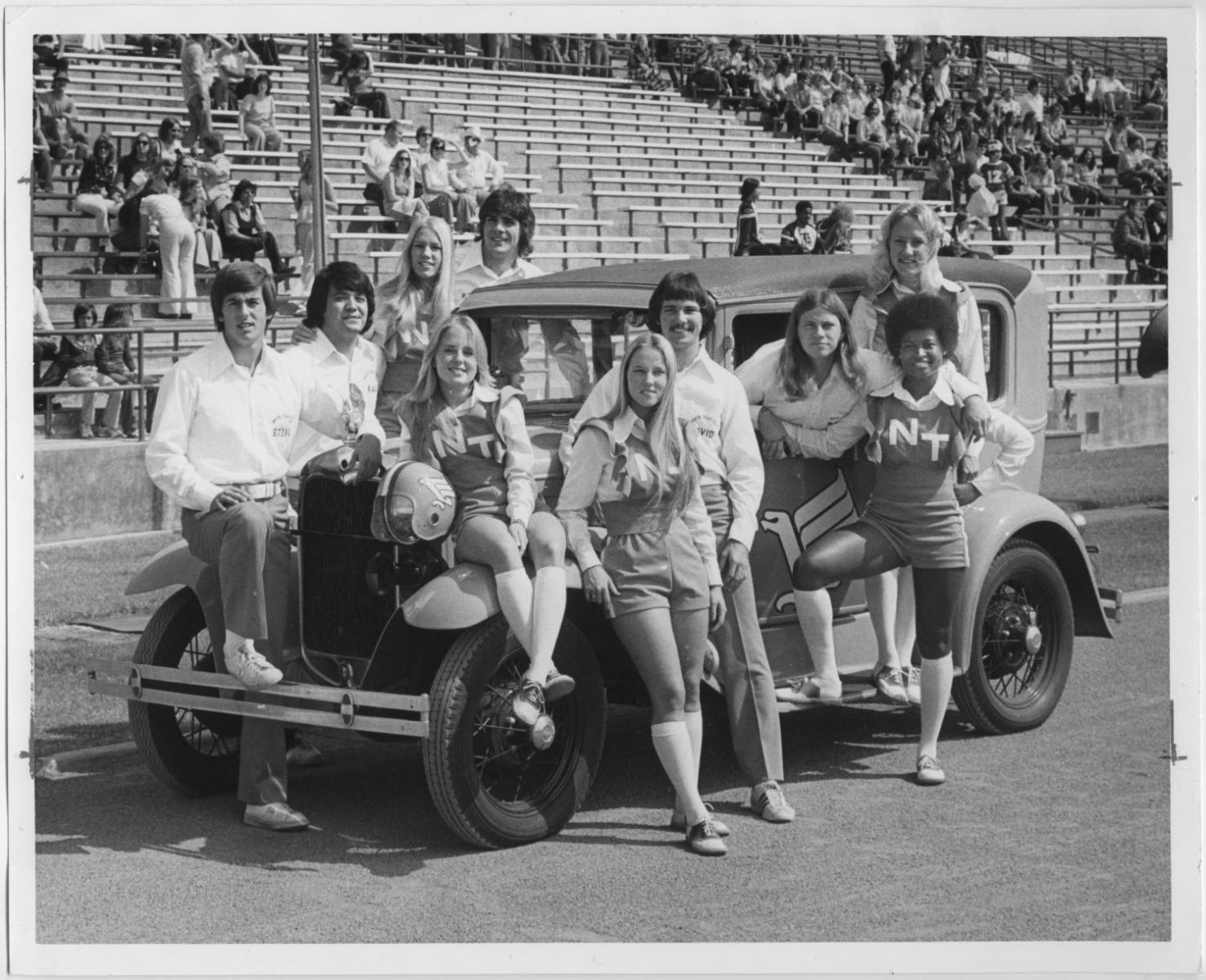 North Texas State University Cheerleader, 1974