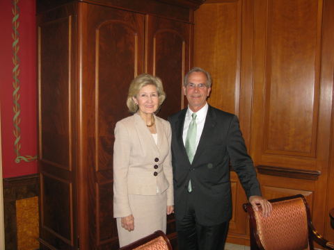 UNT Chancellor Lee Jackson and Senator Kay Bailey Hutchison