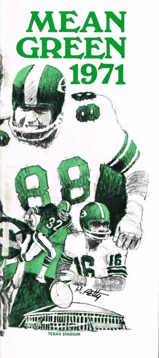 1971 North Texas State University football media guide