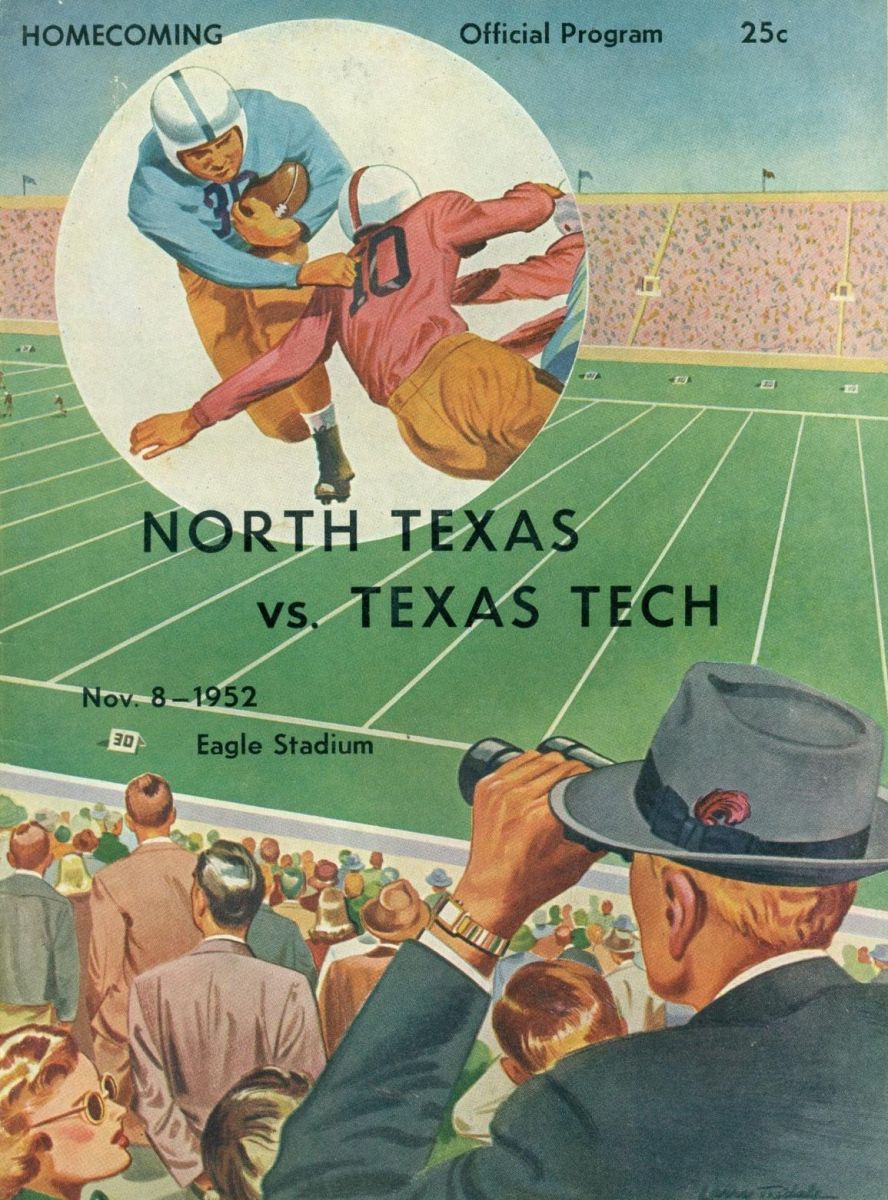 1952 Program, North Texas Vs. Texas Tech