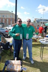 Audy Maggard and former UNT QB Rob Morely