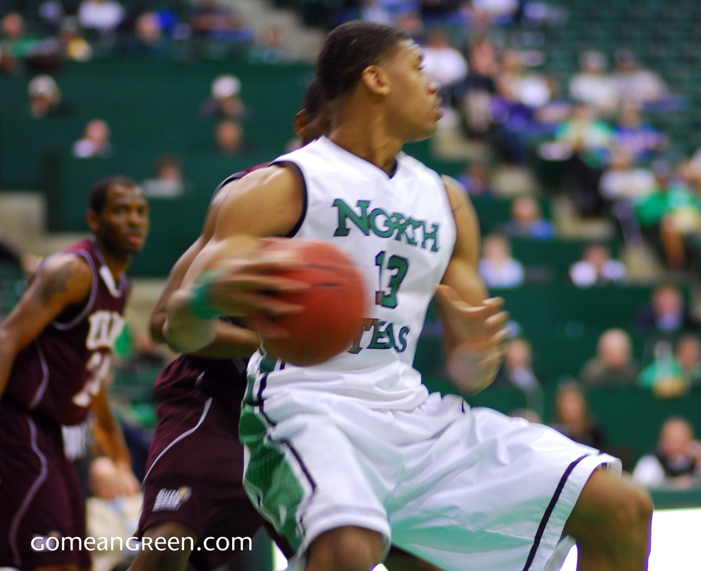 UNT's Tony Mitchell in the Paint