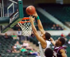 UNT's Tony Mitchell for the dunk
