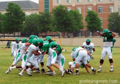 UNT O-Line vs. D-Line in the trenches