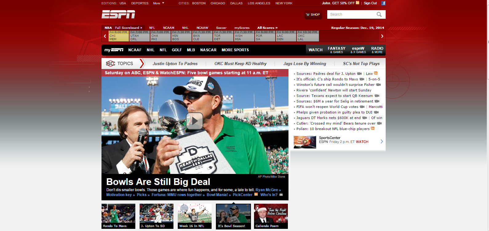 Coach Mac on ESPN Website