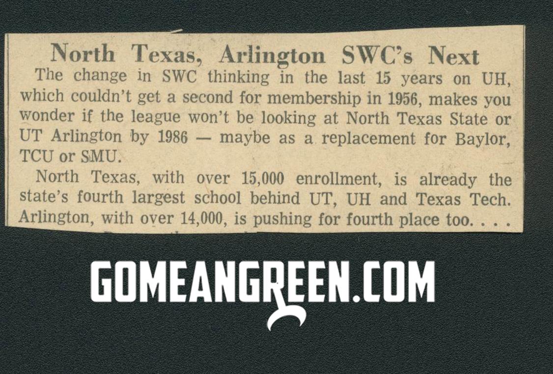 North Texas to SWC?